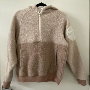 Outdoor Voices fleece half-zip hoodie (XS)